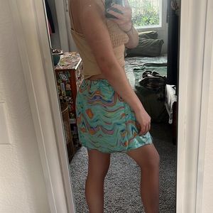 Wild Fable Rainbow Marbled Cotton mini Skirt